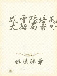 戚雪陆培风小说大结局番外