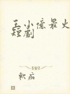 王小亿最火十部短剧