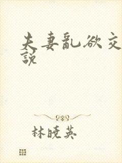 夫妻乱欲交换小说封面