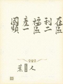 国产福利在线视频一区二区