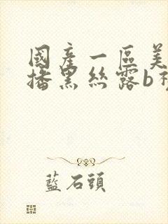 国产一区美女主播黑丝露b视频封面