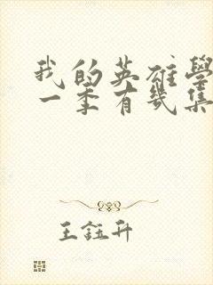 我的英雄学院第一季有几集