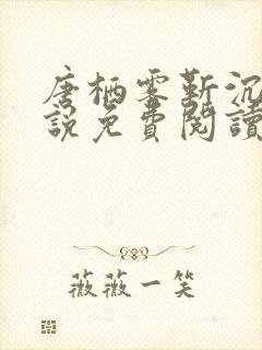 唐栖雾靳沉野小说免费阅读