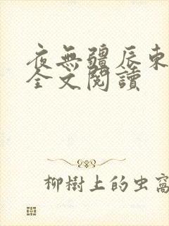 夜无疆辰东免费全文阅读