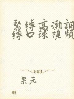 紧缚高潮调教束缚口球视频