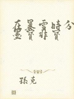 在暴雪时分小说墨宝非宝