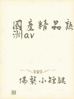 国产精品熟女亚洲av