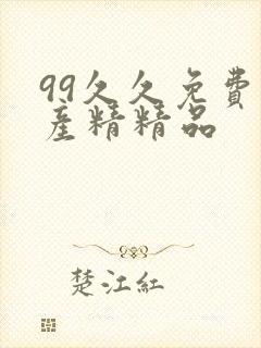 99久久免费国产精精品封面