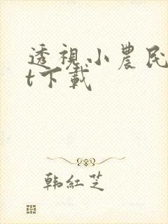 透视小农民txt下载