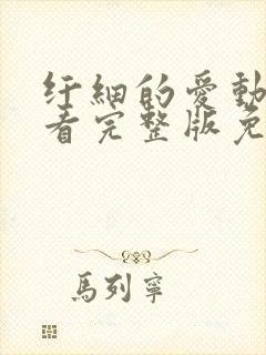 纤细的爱动漫观看完整版免费观看