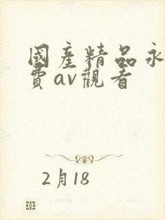 国产精品永久免费av观看封面