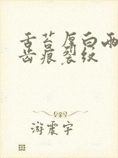 舌苔厚白两边有齿痕裂纹