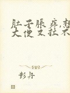 肚子胀疼,想拉大便又拉不出来是什么原因