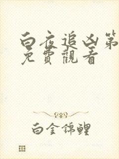 白夜追凶第二季免费观看