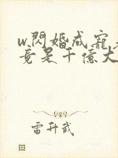 w闪婚成宠老公竟是千亿大佬