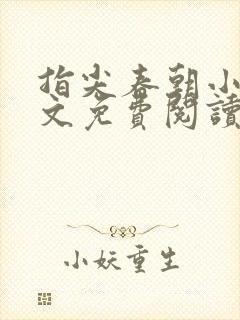 指尖春朝小说全文免费阅读