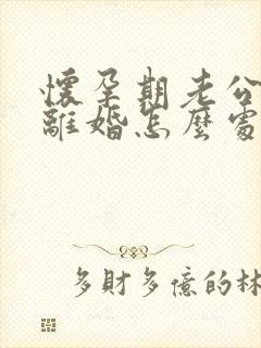 怀孕期老公出轨离婚怎么处理