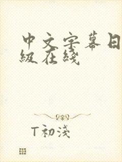 中文字幕日韩一级在线