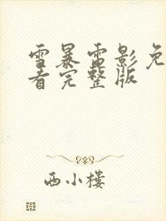 雪暴电影免费观看完整版