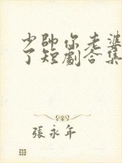 少帅你老婆又跑了短剧合集封面