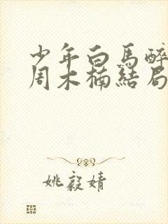 少年白马醉春风周木楠结局是什么封面