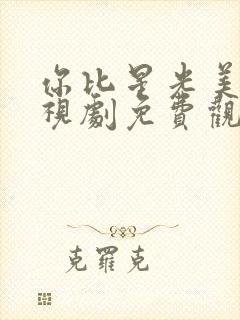 你比星光美丽电视剧免费观看高清