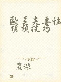 欧美夫妻性生活视频技巧