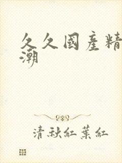 久久国产精品高潮