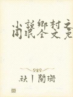 小说乡村之大被同眠全文免费阅读