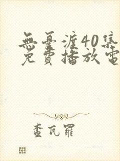 无忧渡40集全免费播放电视剧