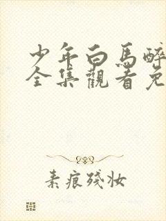 少年白马醉春风全集观看免费播放