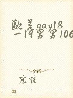 欧美gay18一19男男1069激情