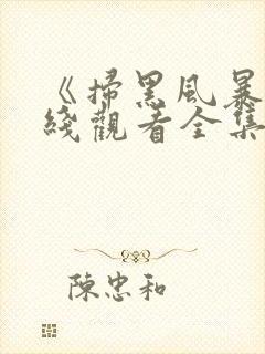 《扫黑风暴》在线观看全集免费