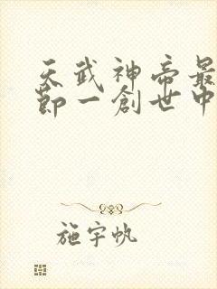 天武神帝最新章节一创世中文封面