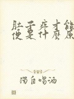 肚子疼才能拉大便是什么原因封面