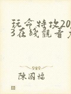 玩命特攻2023在线观看免费高清