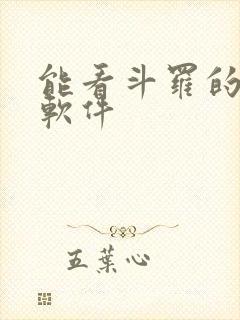 能看斗罗的小说软件