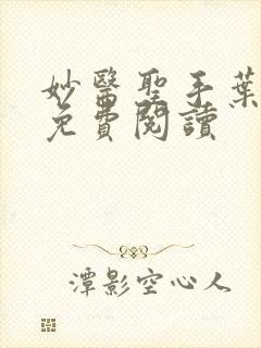 妙医圣手叶皓轩免费阅读封面