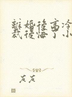 离婚后高冷女总裁后悔了小说阅读封面