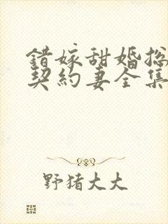 错嫁甜婚总裁的契约妻全集