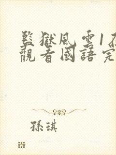 监狱风云1在线观看国语完整封面