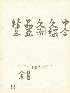 精品久久中文字幕亚洲综合封面