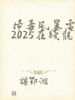 扫毒风暴电视剧2025在线观看全集