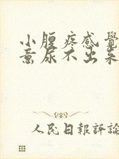 小腹疼感觉有尿意尿不出来