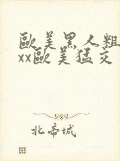 欧美黑人粗大xxx欧美猛交