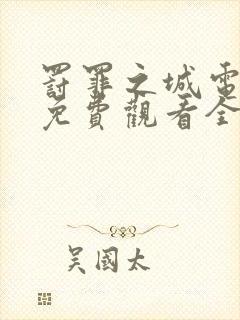 罚罪之城电视剧免费观看全集完整版