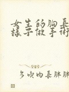 女生的胸长什么样子做手术视频