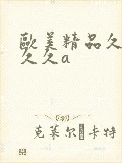 欧美精品久久久久久a