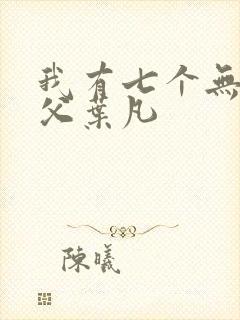 我有七个无敌师父叶凡