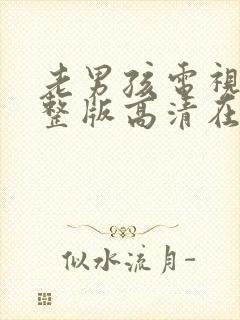 老男孩电视剧完整版高清在线观看